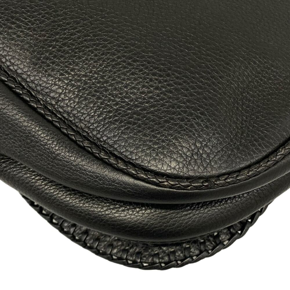 Christian Dior DIOR/ChristianDior Gaucho Handbag Black Silver Leather Hardware - Picture 6 of 15